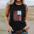 thumbnail image 2 of EINCcm Women American Flag Print Tank Tops USA Stars Stripes Patriotic T Shirt Summer Loose Vest Tees, 2 of 4
