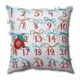thumbnail image 1 of Pillow Perfect 599021 17.5 in. Advent Oreiller Carré Aqua Rouge Oreiller, 1 of 1