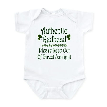 

CafePress - Authentic Redhead... Infant Bodysuit - Baby Light Bodysuit Size Newborn - 24 Months