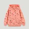 thumbnail image 1 of RXIRUCGD Sweat à Capuche à la Mode pour Enfants Fermeture Éclair Manches Longues Veste Décontractée Ample (Orange, Taille: 2 Ans), 1 of 6