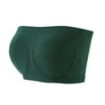 thumbnail image 4 of VISALY bandeau bras for women Plus Size Strapless Bras, Women's Sports Bra Breathable Sleep Yoga Cotton Bra Strapless Fitness, Built In Bra Tank Tops Plus Size Swim Tops Built In Bra, Green,XL, 4 of 10
