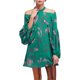 thumbnail image 1 of Free People Womens Drift Away Boho Tunic Blouse, kellygreen, XS, 1 of 1