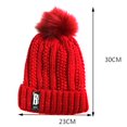 thumbnail image 3 of Sunjoy Tech Fleece Lined Womens Beanie Hat, Winter Hat Scarf Set,Womens Winter Hat, Pompom Warm Knitted Hat, 3 of 7