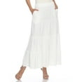 thumbnail image 1 of White Mark Jupe Longue Taille Haute pour Femmes, 1 of 6