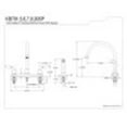 thumbnail image 2 of Kingston Brass KB795SP Magellan 8-Inch Centerset Kitchen Faucet, Oil Rubbed Bronze, 2 of 2