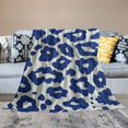 ALEPADNF Leopard Print Flannel Throw Blanket, Soft Plush Blanket for