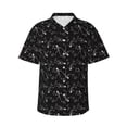 thumbnail image 2 of Picia Cute Skull Gentle Cotton Regular Fit Short Sleeve Casual Hawaiian Shirt for Men-Small, 2 of 9