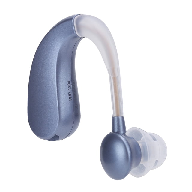 Audífonos recargables de 20P con amplificador de sonido para la oreja, con batería de ABS (azul)