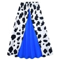 thumbnail image 5 of Western Cowgirl Costume Dress Cow Print Yellow Top Outfit Dress Up for Halloween Cosplay Birthday Party Role Play,Size 160, 5 of 7