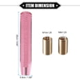 thumbnail image 6 of Unique Bargains Gear Shift Knob Stick 25cm Universal for Manual Transmission Vehicle Durable Acrylic Pink with Adapter, 6 of 6