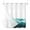 Teal, variant on No Hook Shower Curtains with Detachable Snap-in Liner Set, Teal Ombre Waterproof Hotel Style Bathroom Shower Curtain, Summer Minimalist Ocean Waves Breathable Mesh Top Window Bath Curtains 36''x72''