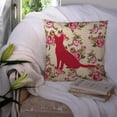 thumbnail image 3 of Cat Shabby Chic Yellow Roses Fabric Decorative Pillow, 3 of 4