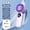 Purple-PP, variant on MMJ Portable Handheld Mini Fan Travel Essentials 6 Speeds 16900 RPM LED Display with Lanyard