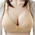 thumbnail image 2 of hoksml Sexy Bras for WomenWomen's Bra Wire Free Underwear One-Piece Bra Everyday Underwear, 2 of 3