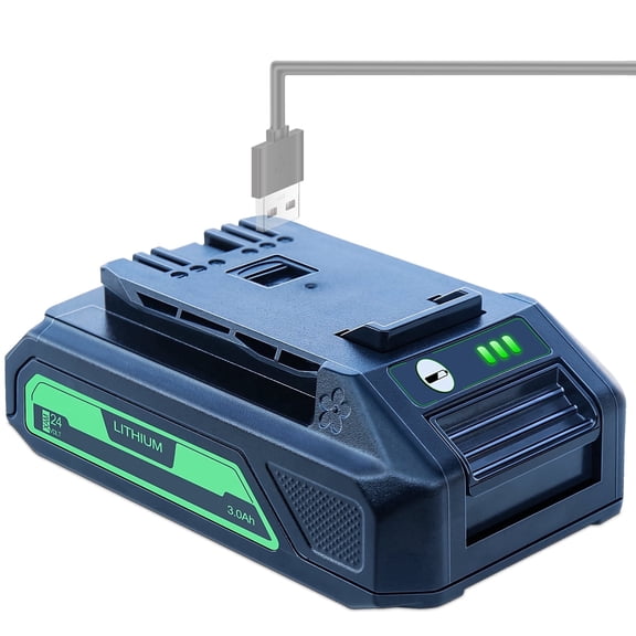 FSKE 3.0Ah Replacement for Greenworks 24V Battery 29842 29852 BAG709 BAG710 Battery Compatible with 20352 22232 2508302 Tools