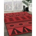 thumbnail image 3 of Ahgly Company Machine Washable Indoor Rectangle Transitional Red Area Rugs, 5' x 7', 3 of 7