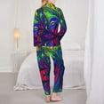 thumbnail image 5 of Junzan Pride Rainbow Print Womens Pajama Sets,Long Sleeve Button Down For Women Pjs 2 Piece, 5 of 9