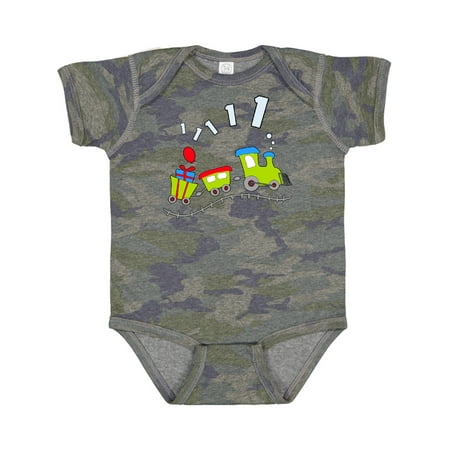 

Inktastic 1st Birthday Party Train Gift Baby Boy or Baby Girl Bodysuit
