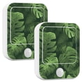thumbnail image 2 of Leaves Green Night Lights Plug into Wall LED with Auto Light Sensor Warm Light for Kids Hallway Bedroom Living Room Kitchen Bathroom Set of 2, 2 of 7