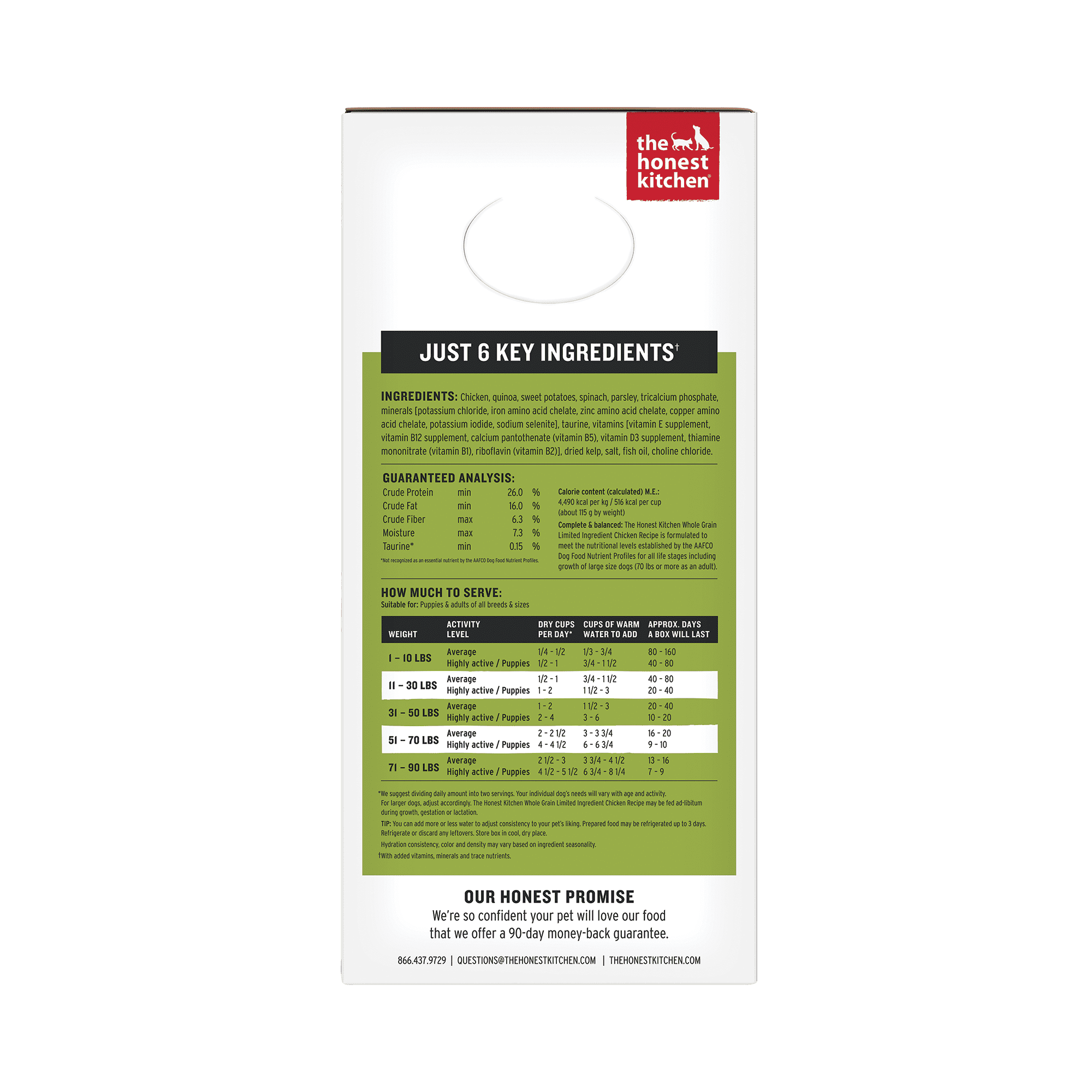 The Honest Kitchen Thrive: Dehydrated Minimalist Limited Ingredient Dog Food, Grain Free Chicken & Quinoa, 10 lbs (Makes 40 lbs)