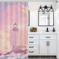 thumbnail image 5 of Sunset Lighthouse Shower Curtains - Bath Shower Curtain Set with 12 Hooks for Adults Kids Bathroom Decor Accessories, 5 of 7
