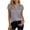 Gray, variant on Tqcoqu Womens Satin Blouse for Women Business Work Tops Casual Cap Sleeve V Neck Button Down Shirts,Army Green,Women's S-XXL