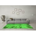 thumbnail image 3 of Ahgly Company Indoor Rectangle Abstract Green Modern Area Rugs, 6' x 9', 3 of 4