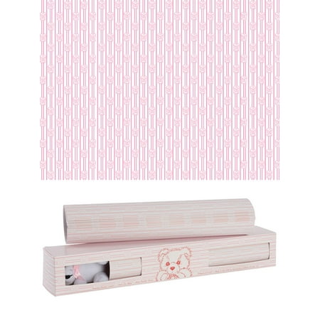 Scentennials BABY PINK WITH TEDDY BEAR (8 SHEETS) Scented Fragrant Shelf & Drawer Liners 13