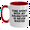 White/Red, variant on Dalmatian Dog Lovers' Funny Two Tone Coffee Mugs with Inspirational Quote - Gifts from Men to Dalmatian Dog Owners for Father's Day - 11oz Ceramic Mugs with Microwave and Dishwasher Safe