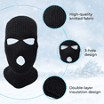 thumbnail image 2 of GrinderPUNCH Black Ski Mask Balaclava – Full Face Winter Mask for Men & Women, 2 of 5