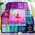thumbnail image 2 of Dance Blanket Dance Gifts for Girls Women Dance Flannel Throw Warm Blanket for Boys Teens Kids Sofa Bed Home Decor Dance Lovers Gifts 50"x40", 2 of 6
