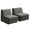 Gray Set of 2, variant on Vorthio Folding Sofa Bed, 3 in 1 Convertible Sleeper Chair, Floor Couch with Back Support, Single Chair Bed for Living Room,Gray