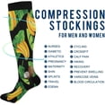 thumbnail image 4 of Bananas and Coconuts Pattern Compression Socks for Women & Men Circulation-Best for Running, Nurse, Travel, Cycling Gift, 4 of 6