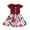 YRed3079, variant on MEZZALL Girls' Flutter Sleeve Dress Sets With Bow Detail Ribbed Cotton Tops & Floral Skirt For Summer 2-3 Years Classic Kids Wear