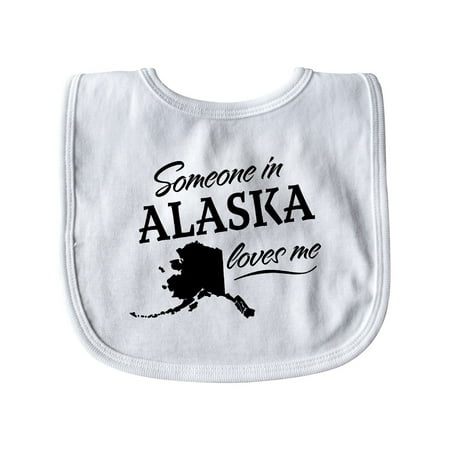 

Inktastic Someone in Alaska Loves Me Gift Baby Boy or Baby Girl Bib