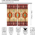 thumbnail image 2 of Aztec Curtains, Southwestern Native Tribal American Ethnic Pattern Western Boho Geometric Window Treatments for Living Room Bedroom Kitchen Beige Red Drapes 2 Panel Sets,42x54 Inch, 2 of 6