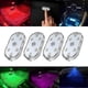 thumbnail image 1 of 4pcs Wireless LED Lights For Car Interior USB Rechargeable Lighting System, 1 of 4
