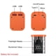 thumbnail image 2 of 8 Ranuras 18650 Estuche para Banco de Energía DIY Estuche para Banco de Energía de Carga Rápida Pantalla Digital de Gran Capacidad Almacenamiento de Batería Naranja, 2 of 8