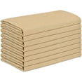 thumbnail image 3 of Ruvanti Cloth Napkins Set of 12, 18x18 Reusable Napkins Cloth Washable, Soft & Durable Table Napkins, Polycotton Chambray Dinner Napkins for Parties, Christmas, Thanksgiving, Weddings - Honey, 3 of 9