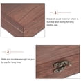 thumbnail image 3 of Hytrove 1Set Storage Case Rectangular Wooden Box With Lock For Underwear Box Home Wooden Crate With Lid, 3 of 6