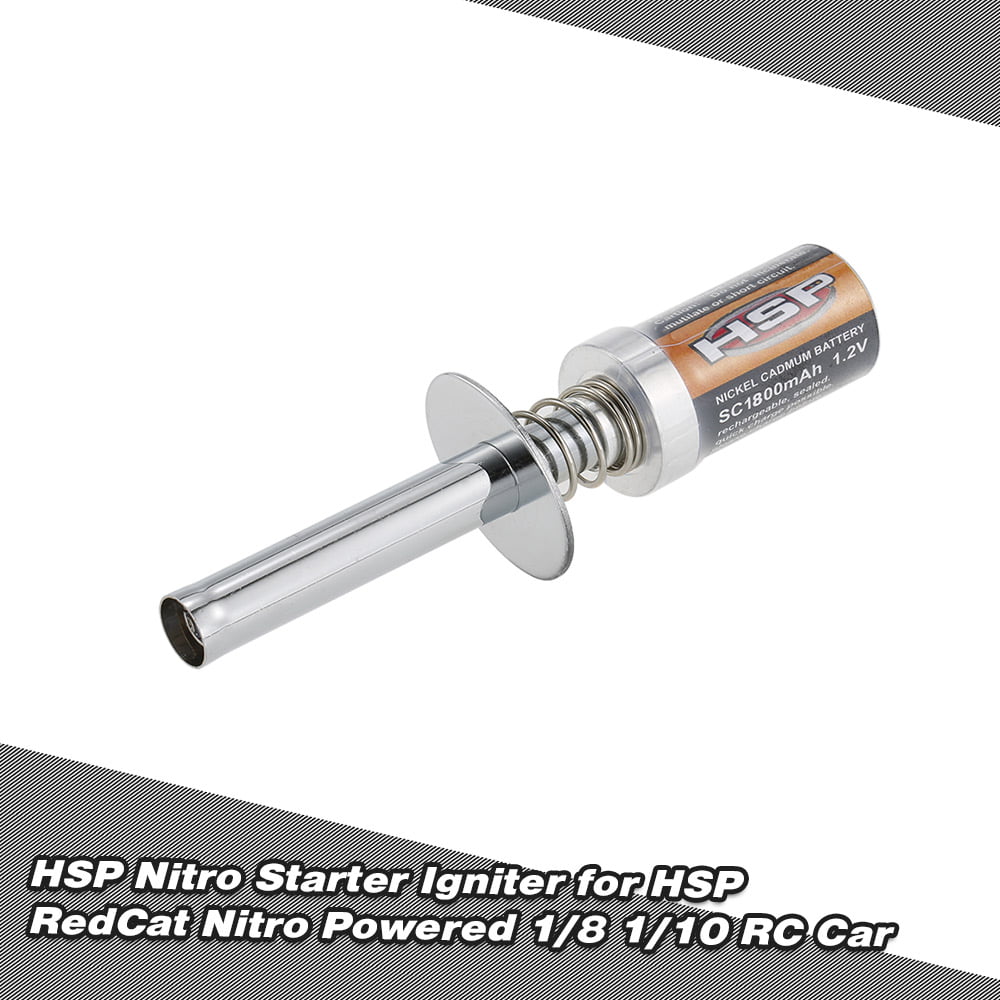 Black Electric Power Starter Kit Parts for 1/10 1/8 HSP REDCAT NITRO RC Car 