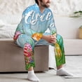 thumbnail image 7 of Kdxio Happy Easter Men’s Pajama Set Pajamas For Men 2 Piece PJ Set with Men Pajama Pants and Long Sleeve T-Shirt Lounge Set-Medium, 7 of 7