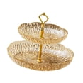 thumbnail image 4 of veasfak Fruit Plate Food Storage Organizer Cake Stand for Wedding Entertaining Snack 2 Tier, 4 of 9