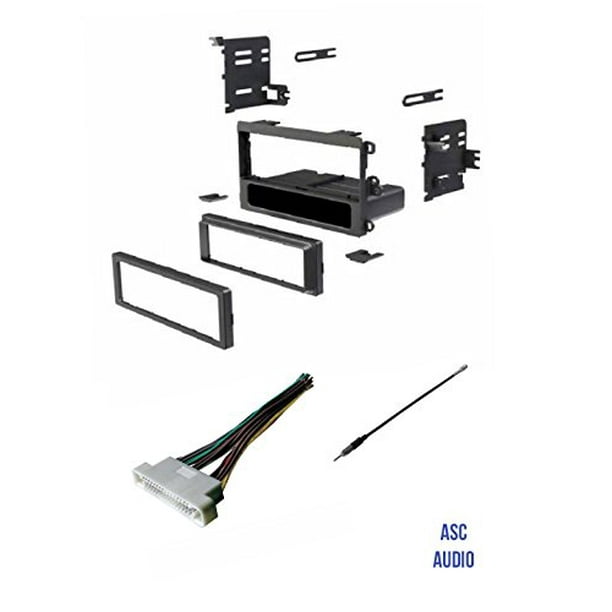 Asc Audio Car Stereo Radio Dash Kit Wire Harness And Antenna Adapter To Install A Single Din Radio For Some 2000 2006 Buick Lesabre 2001 2003 Oldsmobile Aurora 2000 2005 Pontiac Bonneville Walmart Com