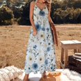 thumbnail image 2 of Floral Colorful Flower Fine Art Sleeveless Dress Summer Dress Woman 2025, 2 of 7