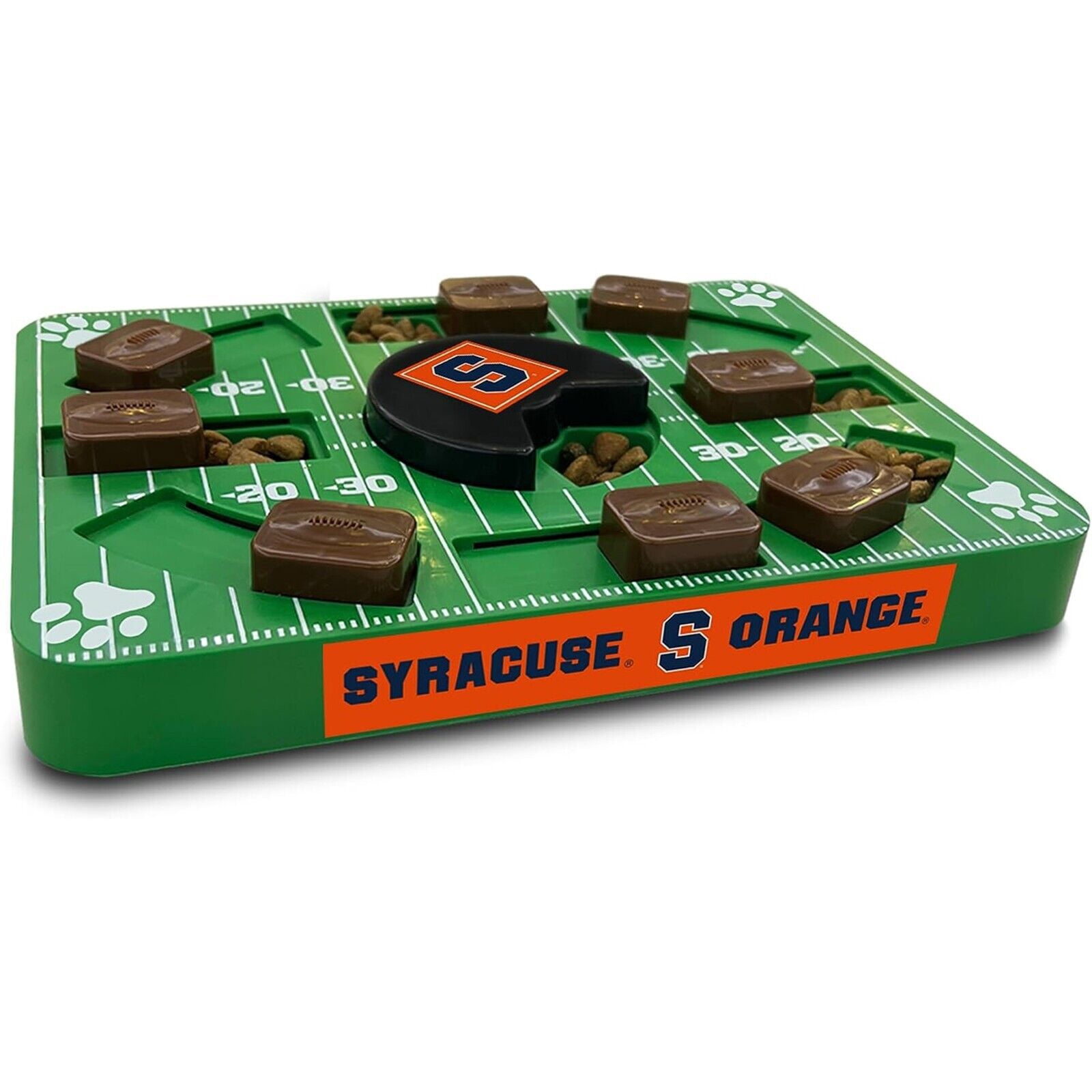 Pets First NCAA Syracuse Orange Puzzle Toy, Puzzle Treat Dog Toy, Interactive Dog Treat Toy, Dog Puzzle Feeding Slow Toy