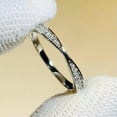thumbnail image 4 of K-KED Fashion Sparkly Cubic Zircon 925 Silver Filled Ring Women Delicate Jewelry Ring Sz 6-10-8, 4 of 6