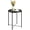 1 Tier, Black, variant on 2-Tier End Table, Outdoor Side Table Metal Round Side Table with Removable Tray, Small Folding Accent Table, Anti-Rust Nightstand for Bedroom Balcony Patio Living Room (Gold)