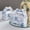 Blue, variant on Efavormart 25 Pack | Classic White Striped Party Favor Gift Tote Gable Box Bags, Candy Treat Boxes - 6"X3.5"X7"