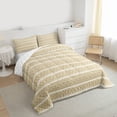 thumbnail image 3 of Feelyou Teen Abstract Full Size Comforter Sets, Khaki Modern Rectangle Bedding Sets, 3pcs, 3 of 8